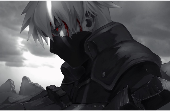 Kakashi Hatake with Intense Red Eye