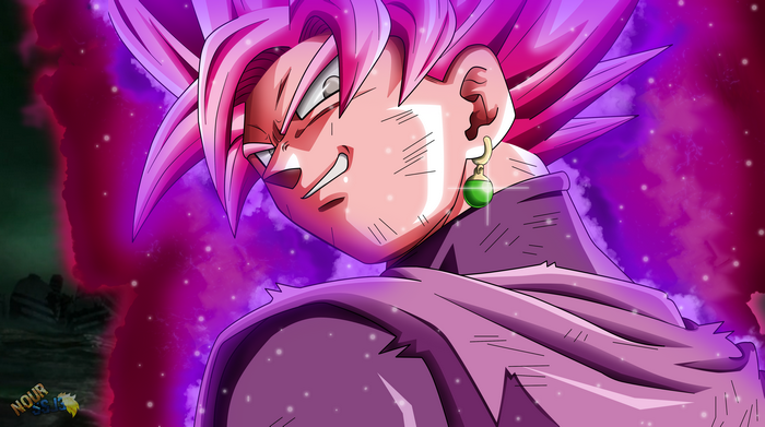 Black Goku with Super Saiyan Rosé Aura
