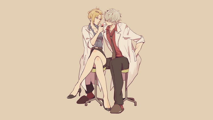 Gintoki Sakata and Tsukuyo from Gintama