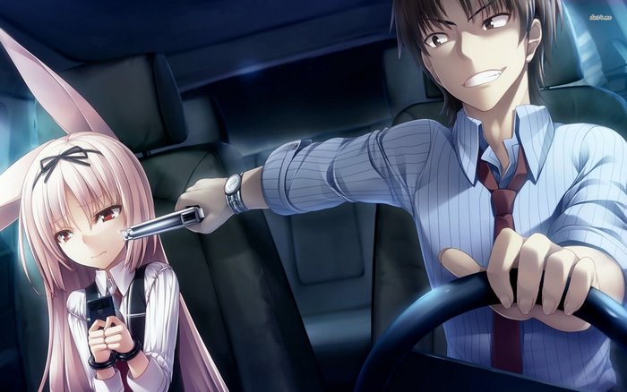 Luna from Gleam Garden no Shoujo holding a phone