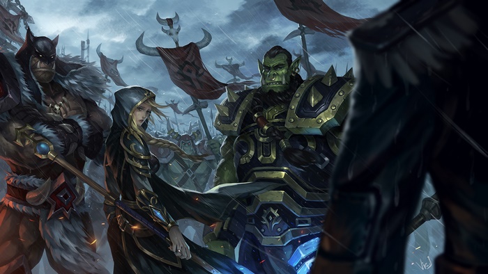 Rexxar, Thrall, and Jaina Proudmoore from World of Warcraft