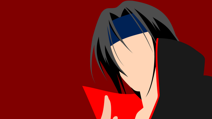 Itachi Uchiha from Naruto Minimalist Anime