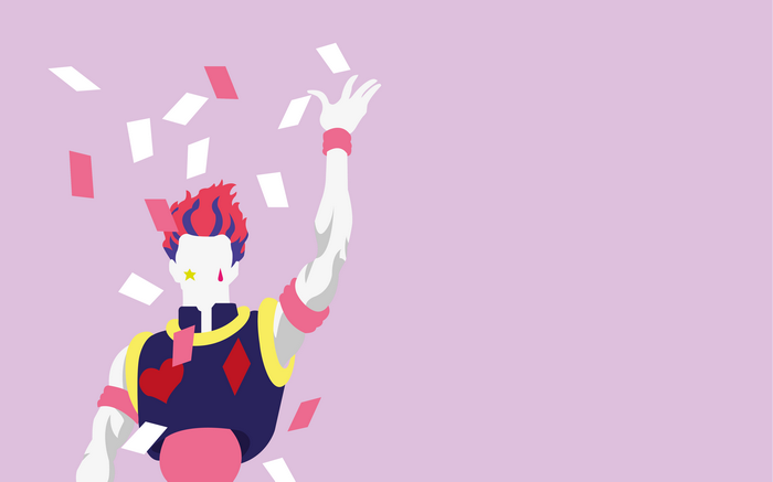Hisoka from Hunter x Hunter with confetti