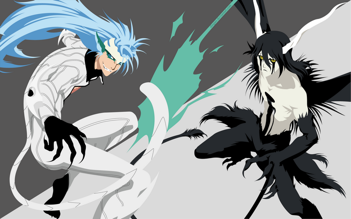 Grimmjow Jaegerjaquez and Ulquiorra Cifer from Bleach
