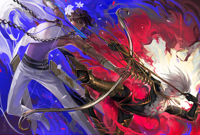 Arjuna and Karna from Fate/Grand Order
