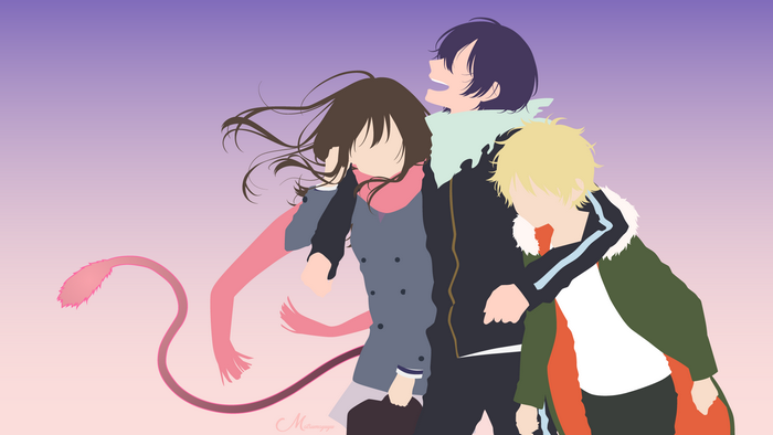 Hiyori Iki, Yukine, and Yato from Noragami