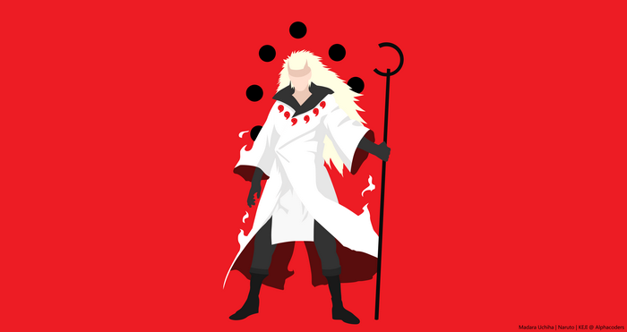 Minimalist Madara Uchiha Sage Mode