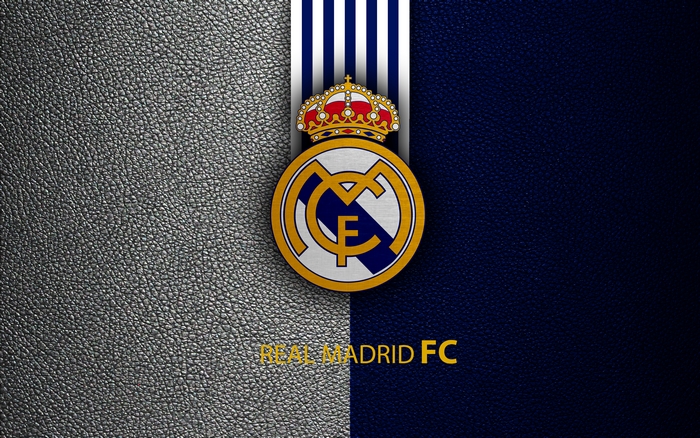 Real Madrid FC logo and text