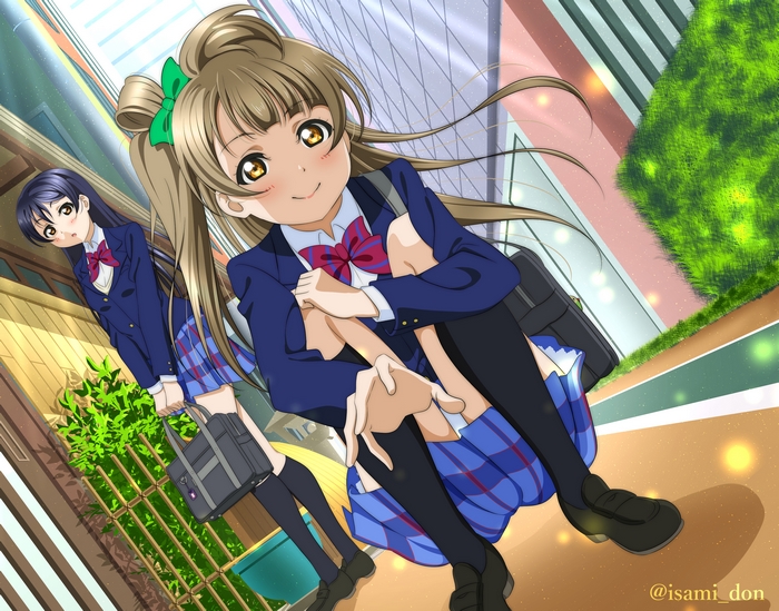 Kotori Minami and Umi Sonoda from Love Live!
