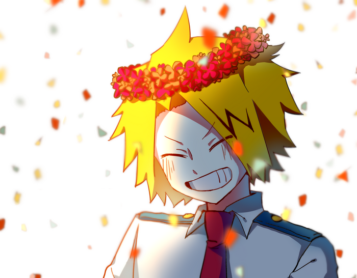 Denki Kaminari with Flower Crown and Confetti