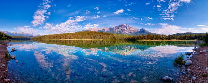 Mountain Reflection on a Lake