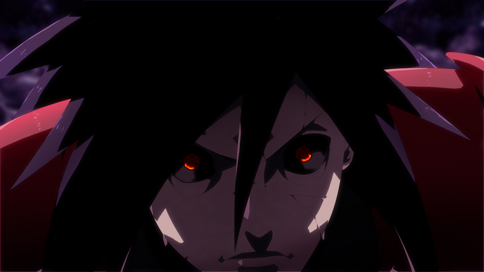 Madara Uchiha with Sharingan Eyes