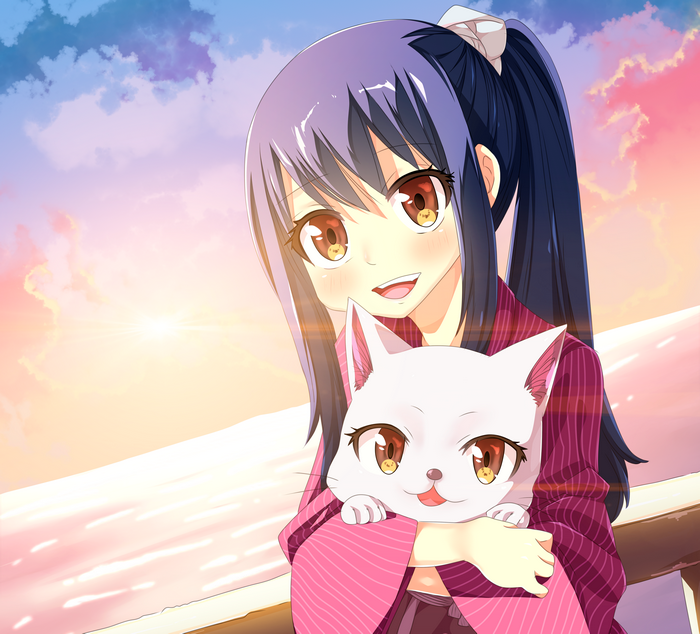 Wendy Marvell and Carla from Fairy Tail