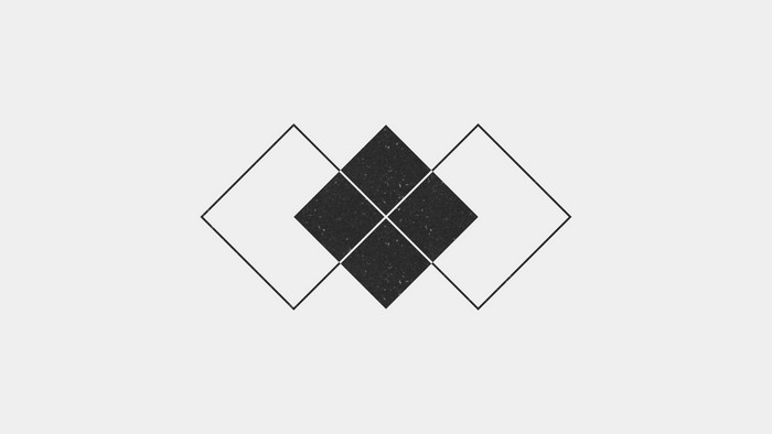 Minimalist Geometric Design with Overlapping Squares