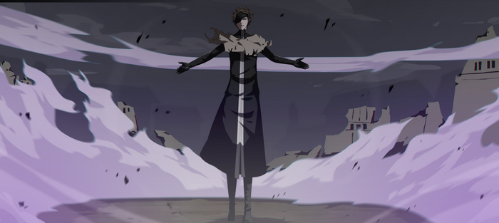 Sōsuke Aizen Surrounded by Purple Mist