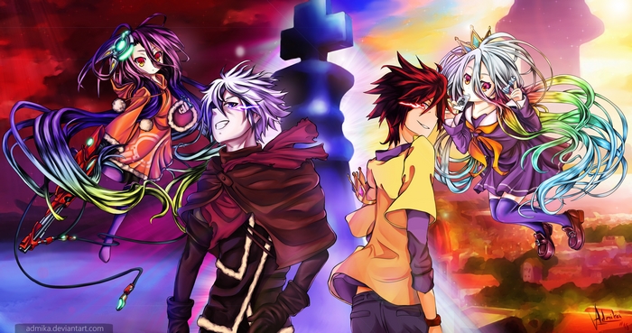 Shiro and Friends from No Game No Life