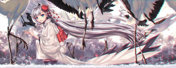 Shoukaku from Azur Lane with cranes