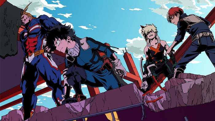 My Hero Academia Featuring Bakugou and Todoroki