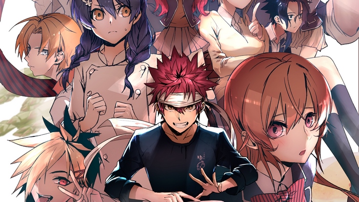 Shokugeki No Soma characters including Sōma Yukihira
