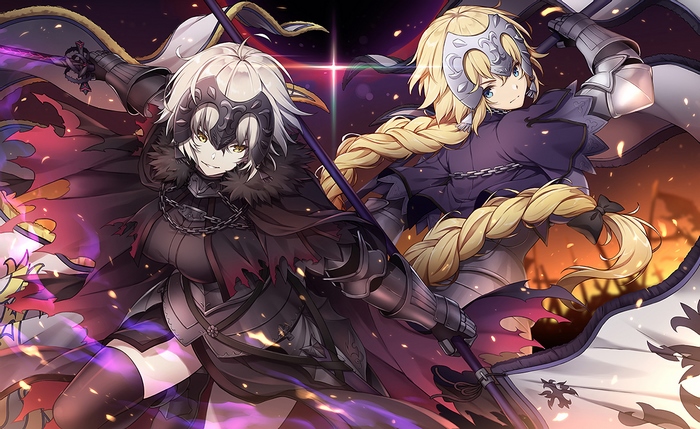 Jeanne d'Arc Alter and Jeanne d'Arc from Fate Series
