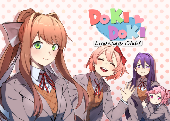 Papel de parede : Natsuki Doki Doki Literature Club, Doki Doki Literature  Club, DDLC, Olhos cor de rosa, cabelo rosa, Novela visual, Meninas de jogos  de vídeo, videogames, Personagens de videogame, Video