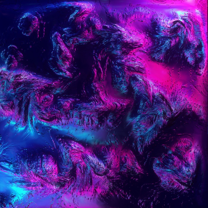 Abstract Neon Terrain Surface 4K