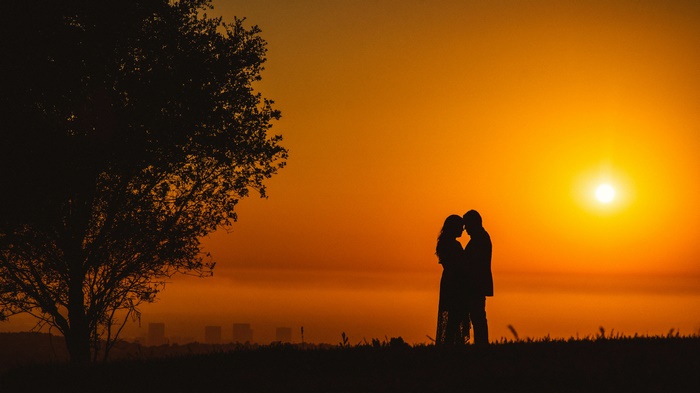 504881 Romantic, Sunset, Silhouette, 4K, Couple - Rare Gallery HD Wallpapers
