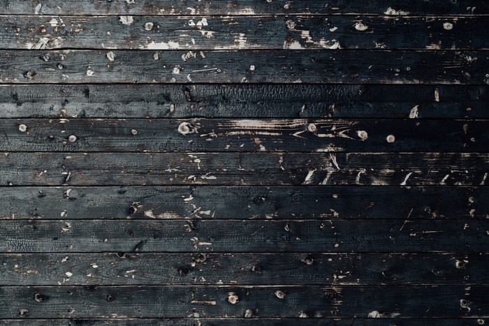 Charred wood planks texture