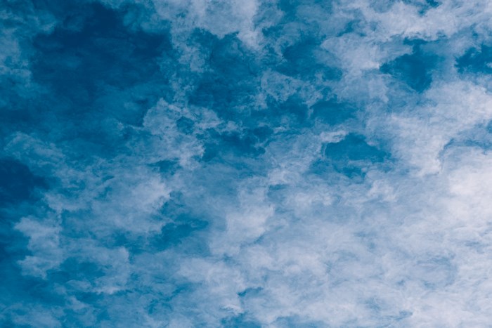 Blue sky with white clouds