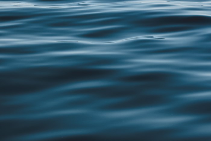 Blue ocean water with gentle ripples