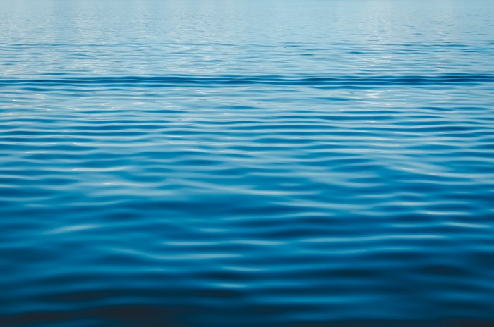 Blue ocean with gentle waves