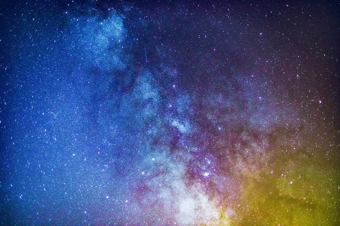 Colorful Milky Way Nebula Astrophotography