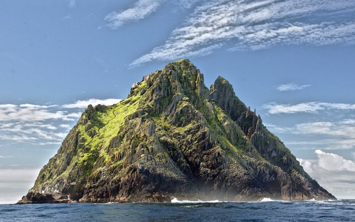 Skellig Michael Island, Ireland, Rocky Coastline