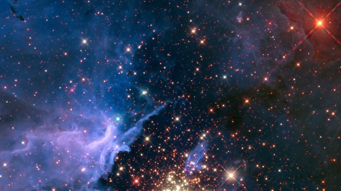 Starry Nebula with Cosmic Dust