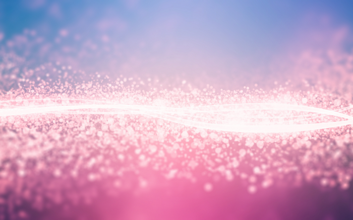 Pink and blue bokeh with light streaks