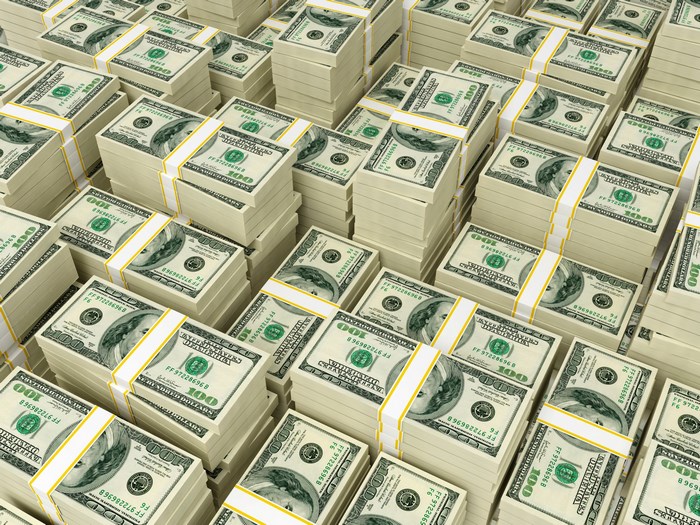 Stacks of US Dollar Bills