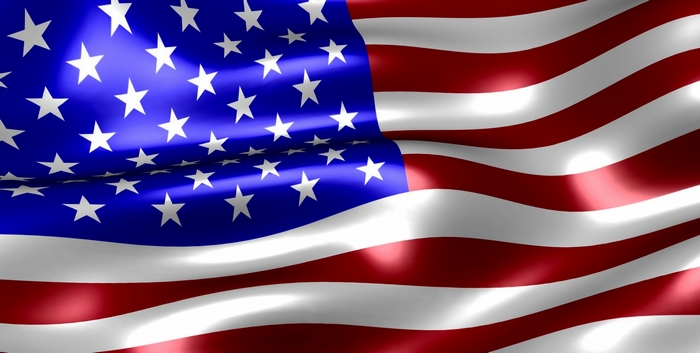 American Flag Waving