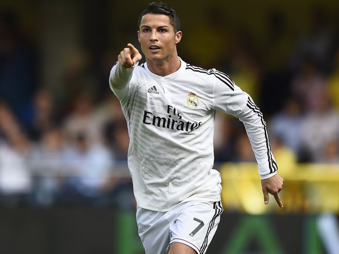 Cristiano Ronaldo in Real Madrid Jersey
