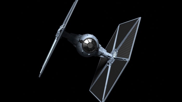 Star Wars TIE Fighter in space