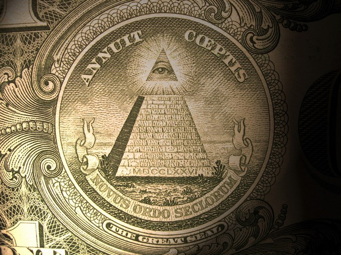 Great Seal of the United States on a dollar bill