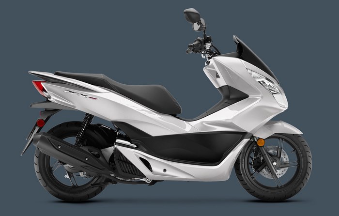 White Honda PCX150 Scooter