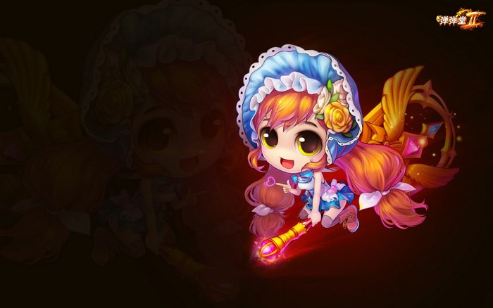 Chibi girl with staff from DDTank II