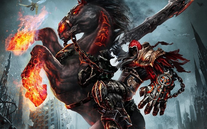 War from Darksiders on a fiery horse