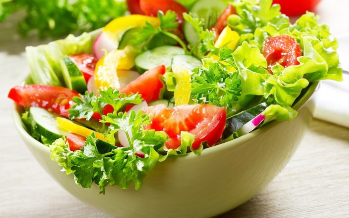 Fresh salad in a bowl