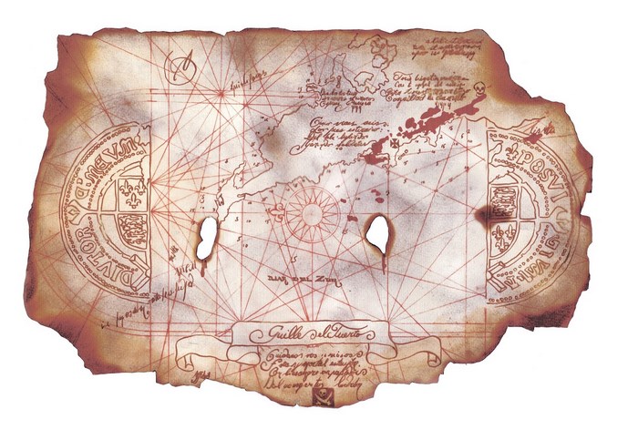 The Goonies treasure map