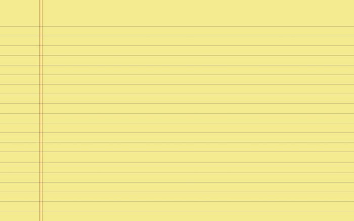 Yellow Lined Paper
