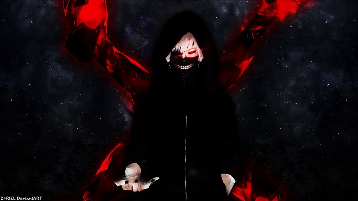 Ken Kaneki from Tokyo Ghoul with Kagune