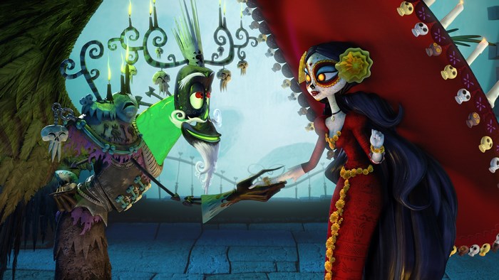 Manolo Sanchez and La Muerte from The Book of Life