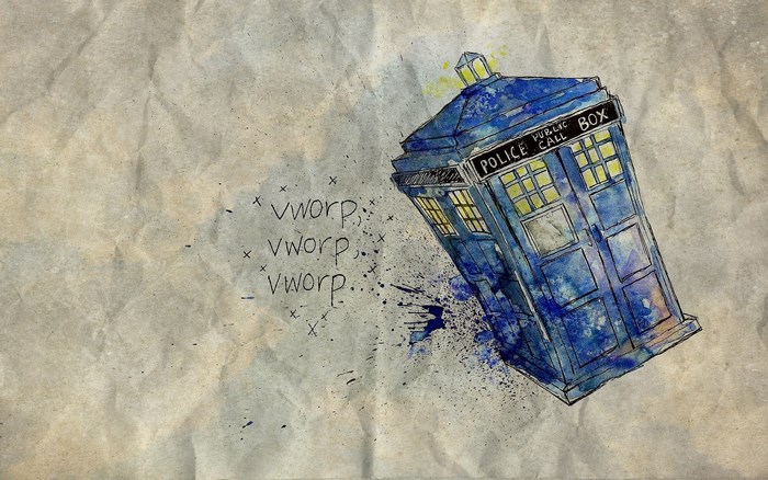 Doctor Who TARDIS Police Box VWORP