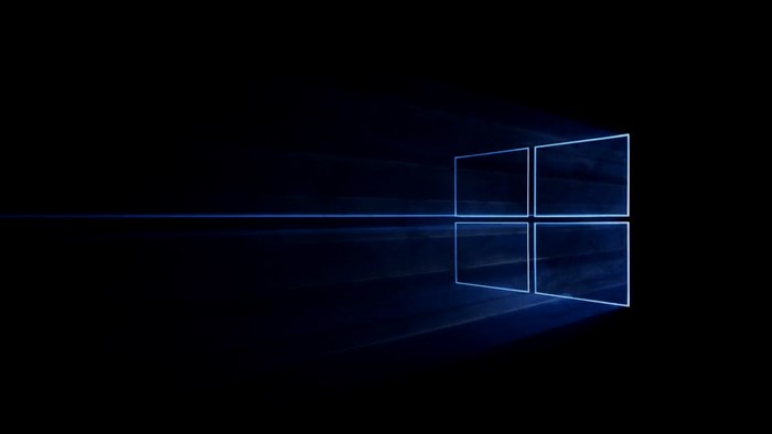 Windows 10 Logo Blue Light Rays